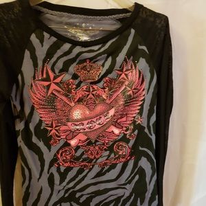Rock and Roll Cowgirl Top. Large
